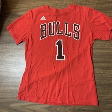 Camiseta Adidas Derrick Rose #1 Chicago Bulls NBA Yth Média 10/12 - Desgastada, usado comprar usado  Enviando para Brazil