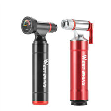 WEST BIKING Aluminum CNC Fahrrad Pumpe CO2 Inflator Fahrradpumpe Ball Pumpe comprar usado  Enviando para Brazil