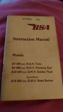 Bsa a10 instruction for sale  BURGESS HILL