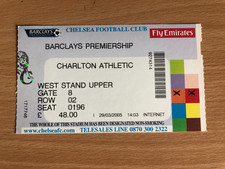 Chelsea ticket charlton for sale  EXETER