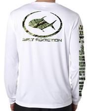 Usado, Camiseta Salt Addiction microfibra pesca manga longa vida Flats 50+ camuflagem UV comprar usado  Enviando para Brazil