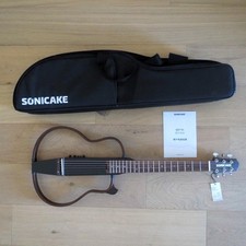 Sonicake QGT-01 guitarra elétrica acústica de viagem com estojo bateria recarregável comprar usado  Enviando para Brazil