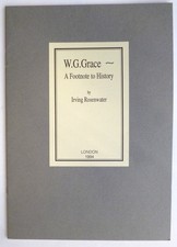 W.g. grace footnote for sale  EPSOM