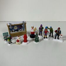 Lote de 11 figuras en miniatura de Navidad Cobblestone Corner Winter Village, usado segunda mano  Embacar hacia Argentina