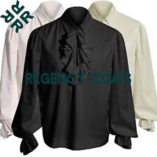 Nova Camisa Masculina Uniforme George Washington, Camisa Gótica Steampunk Pirata Algodão comprar usado  Enviando para Brazil