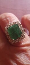 Anello smeraldo brillanti usato  Modena