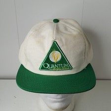 Boné de beisebol vintage híbrido quântico bordado trigo logotipo Snapback fazenda EUA comprar usado  Enviando para Brazil