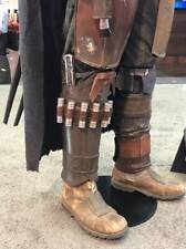 The Mandalorian Pacote de Armadura de Perna de Couro Real Masculino Cosplay Fantasia Prop Handmad comprar usado  Enviando para Brazil