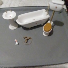 Dollhouse miniature blue for sale  DUDLEY