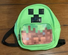 Mochila Minecraft Creeper pequena mini bolsa verde crianças couro sintético etiqueta viagem TNT comprar usado  Enviando para Brazil