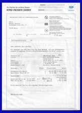 Reisebüro rechnung 2003 gebraucht kaufen  Delitzsch