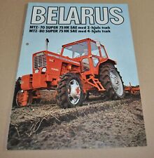 MTZ Belarus 70 80 Broszura ciągnika Broszura Broszura Norwegia Tractoroexport na sprzedaż  PL