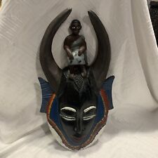 Painted african mask for sale  NORTH WALSHAM