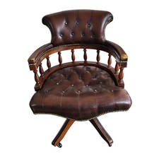 Vintage leather captains for sale  HALSTEAD