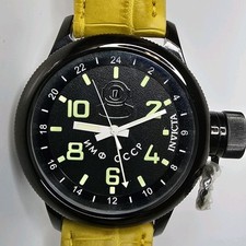 Invicta relógio de mergulho russo masculino GMT 52mm preto 7183 comprar usado  Enviando para Brazil