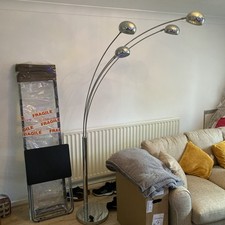 Floor light silver for sale  WOLVERHAMPTON