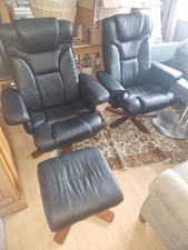 2 x leather brown armchairs for sale 2 x leather brown armchairs for sale OXFORD