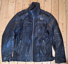Lederjacke bikerjacke superdry gebraucht kaufen  Hamburg