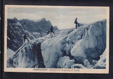 Cartolina courmayeur alpinisti usato  Italia