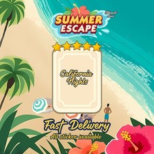 California Nights_Mono_poly_-Go_Sticker_5 Star ⭐ Summer Escape 🔥 Farewell Haul comprar usado  Enviando para Brazil
