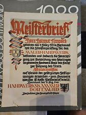 Meisterbrief urkunde malermeis gebraucht kaufen  Selm