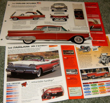 1959 FORD FAIRLANE SKYLINER ESPECIFICAÇÕES INFORMAÇÕES BROCHURA ORIGINAL PÔSTER ANÚNCIO 57 58 59 comprar usado  Enviando para Brazil