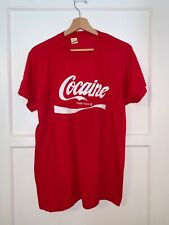Camiseta Vintage Coca-Cola Parody Cocaine Tamanho L Anos 80 Sexo, Drogas, Coca Rock n Roll comprar usado  Enviando para Brazil