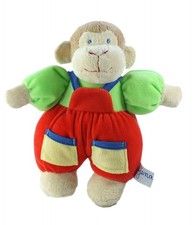 Doudou singe salopette d'occasion  France