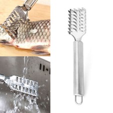Removedor de escamas de pescado de acero inoxidable limpiador raspador pelador herramienta de cocina segunda mano  Embacar hacia Mexico