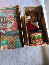 Zasilany bateryjnie barman ROSKO zabawka blaszana barman tin toy barman k66 na sprzedaż  Wysyłka do Poland