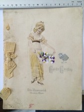 1911 antico menu usato  Bologna