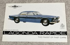 Lagonda Rapide original Prospekt brochure folder David Brown Aston Martin 1960s, usado comprar usado  Enviando para Brazil