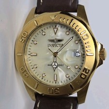 Invicta Pro Diver relógio de quartzo masculino 0007 43mm ouro comprar usado  Enviando para Brazil