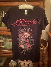 Camiseta Ed Hardy VINTAGE por Christian Audigier OX KOI EUA Hollywood comprar usado  Enviando para Brazil