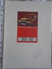 Mercedes 350se brochure for sale  KINGS LANGLEY