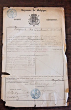 Bruxelles 1855 congé d'occasion  Morestel