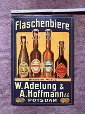 Blechschild flaschenbier adelu gebraucht kaufen  Meerane