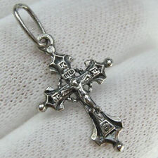 Pingente cruz pequeno de prata esterlina 925 crucifixo volante filigrana padrão comprar usado  Enviando para Brazil