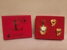 Brincos ESCADA Margaretha Ley perfume e clipe de coração conjunto de presente vintage comprar usado  Enviando para Brazil