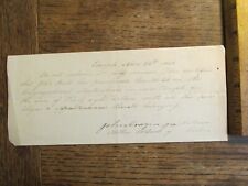 Antique ephemera 1842 for sale  Auburn