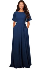 Chiffon modest bridesmaid for sale  Dixon Springs