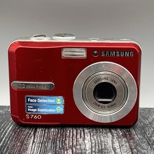 Câmera Digital Samsung S760 7.2 MP Vermelha - Testada e Funciona - Apenas Câmera comprar usado  Enviando para Brazil