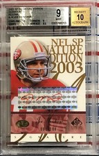2003 UPPER DECK SP SIGNATURE JOE MONTANA, #JM, AUTOMÁTICO, TINTA VERMELHA, #009/100, BGS ESTADO PERFEITO, usado comprar usado  Enviando para Brazil