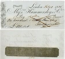 1836 hammersleys bank for sale  LONDON