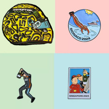 Formula enamel pin for sale  EXETER