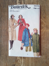 Usado, Casaco médio longo forrado Raglan 5078 tamanho 10 usado vintage padrão de costura Butterick comprar usado  Enviando para Brazil