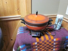Vintage Oster Imperial Super Pan Fogão Elétrico Vermelho Buffet Servir Aquecedor Excelente Estado Usado comprar usado  Enviando para Brazil