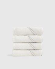 Conjunto de 4 toalhas de banho com capuz infantil branco algodão turco orgânico marmelo comprar usado  Enviando para Brazil