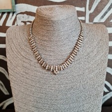Vintage diamante necklace for sale  BOLTON