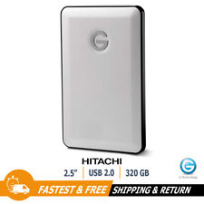 Hitachi G-DRIVE Slim 2.5" 320GB portátil externo para jogos HD 0G01892 para PC, Mac comprar usado  Enviando para Brazil